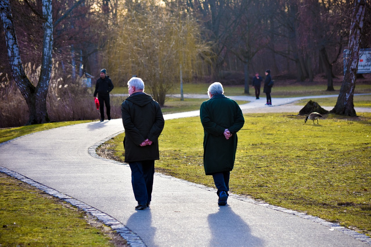 Senioren Spaziergang glücklich Park Wie Senioren sozial aktiv bleiben – Gemeinschaft als Schlüssel zu Lebensfreude