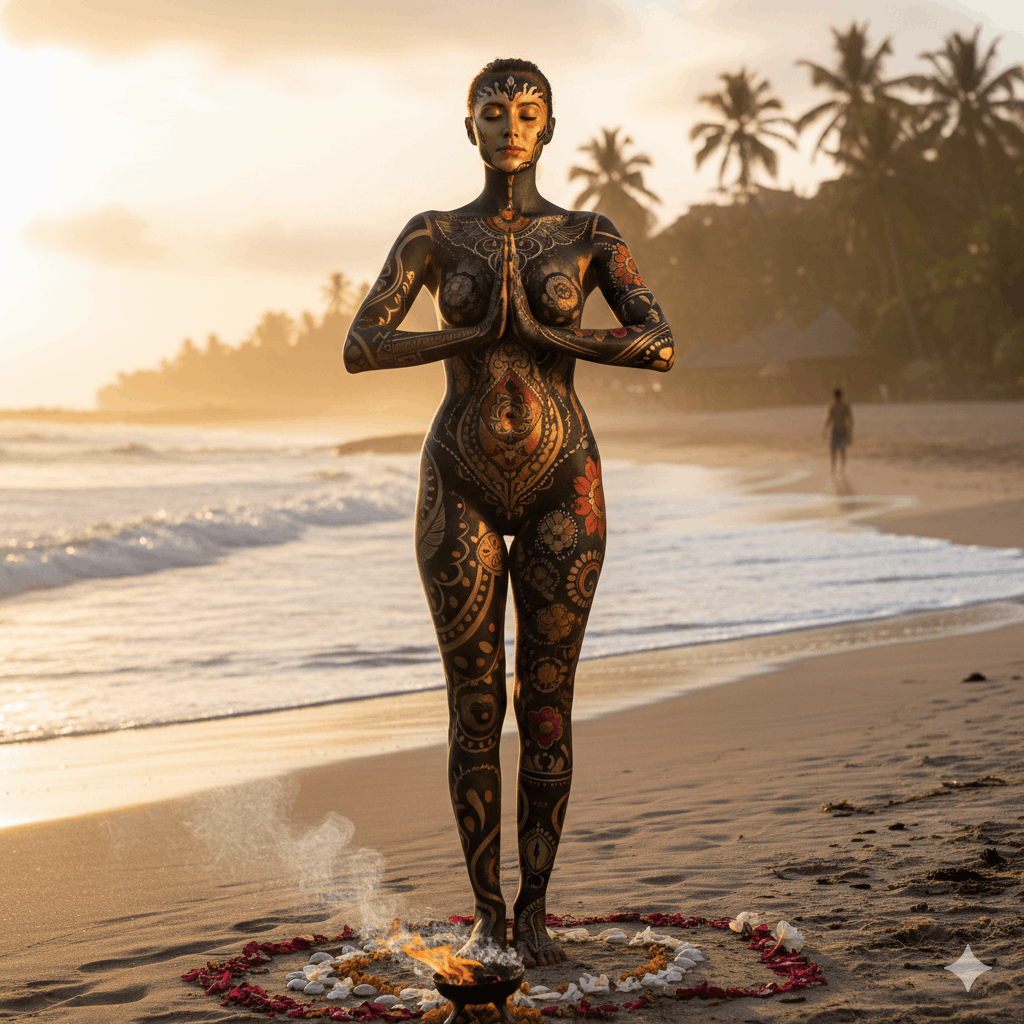 Body Painting am Strand Urlaub Mit Körperkunst Geld verdienen – Ideen und Tipps