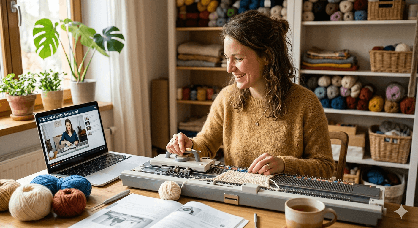 Die gläserne Strickmaschine – Strickmaschine online lernen Test- und Erfahrungsberichte 2026
