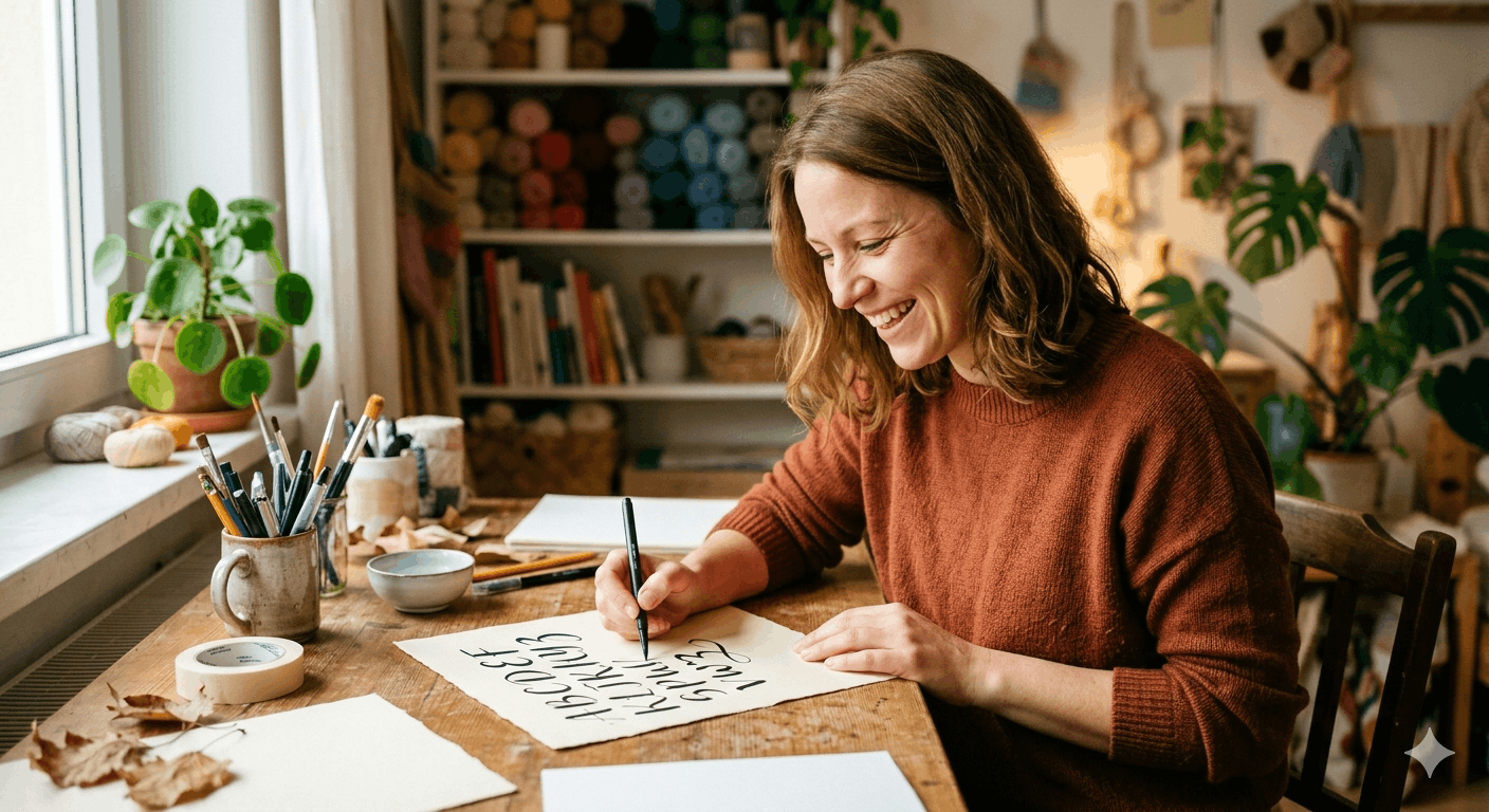 Handlettering Online Kurs von Timo Ostrich Erfahrungen und Bewertungen 2026