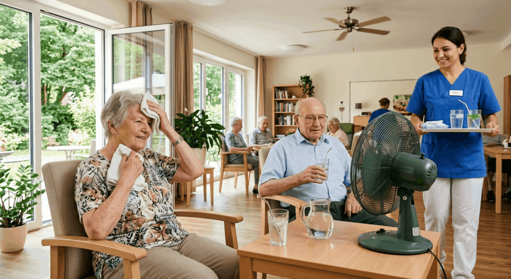 Hitzewelle 2026 So können Pflege- und Seniorenheime gekühlt werden